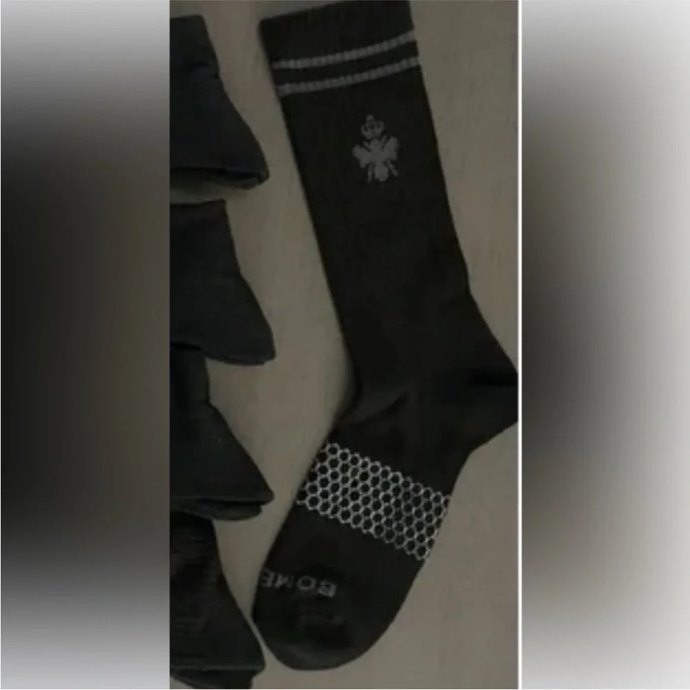 ❤️ 🆕 BOMBAS BLACK HIGH SOCKS SIZE LARGE