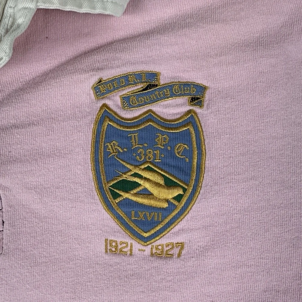 Polo Ralph Lauren Rugby Shirt Mens XL Colorblock Crest Patch‎ Long Sleeve