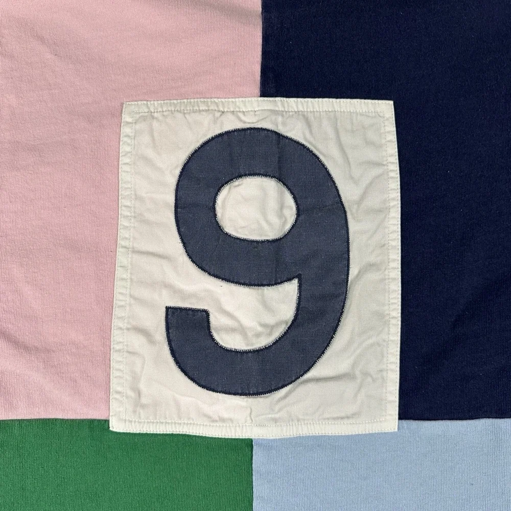 Polo Ralph Lauren Rugby Shirt Mens XL Colorblock Crest Patch‎ Long Sleeve