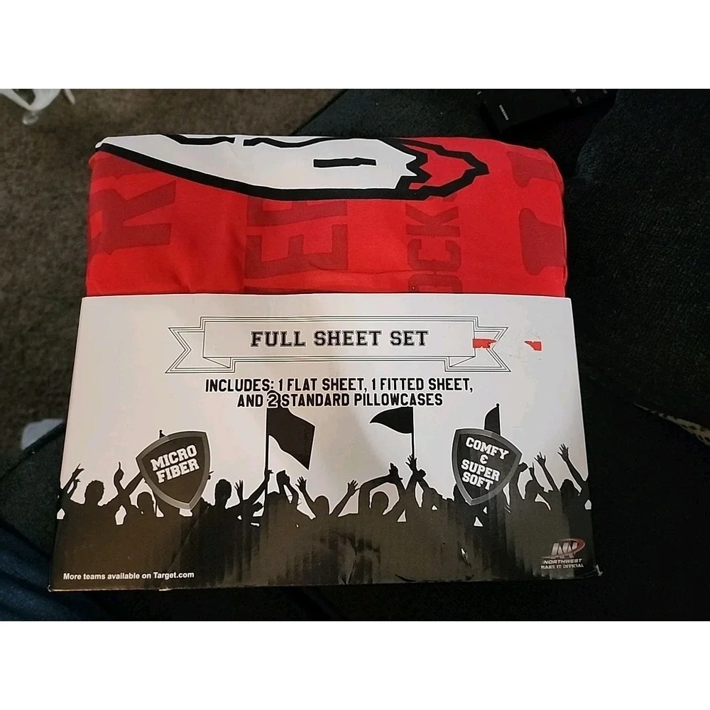 Georgia‎ Bulldogs Full Size Sheet Set. New. Original Packaging.