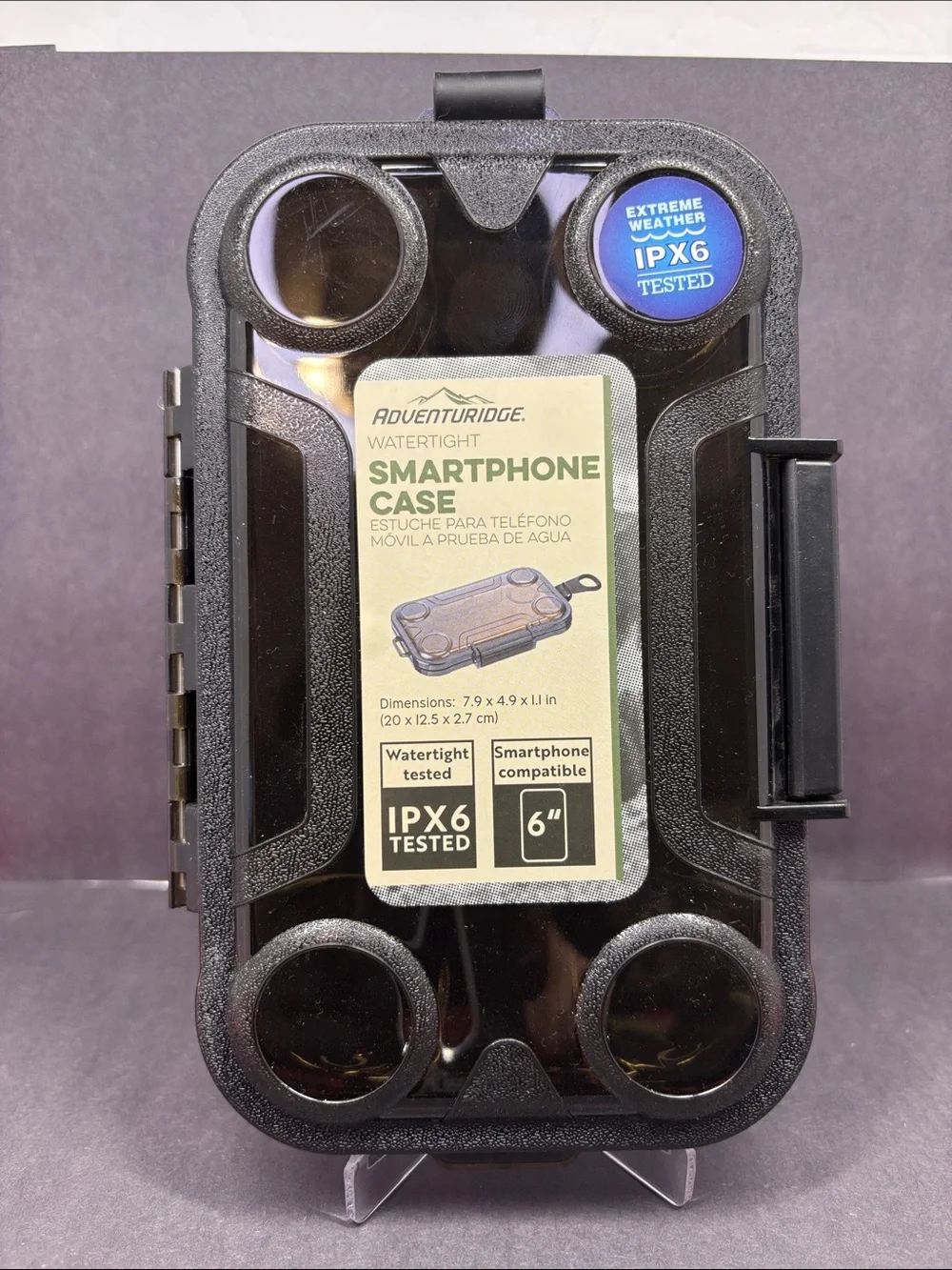 Adventure Ridge Water Tight Smartphone Case IPX6 Tested New 6in