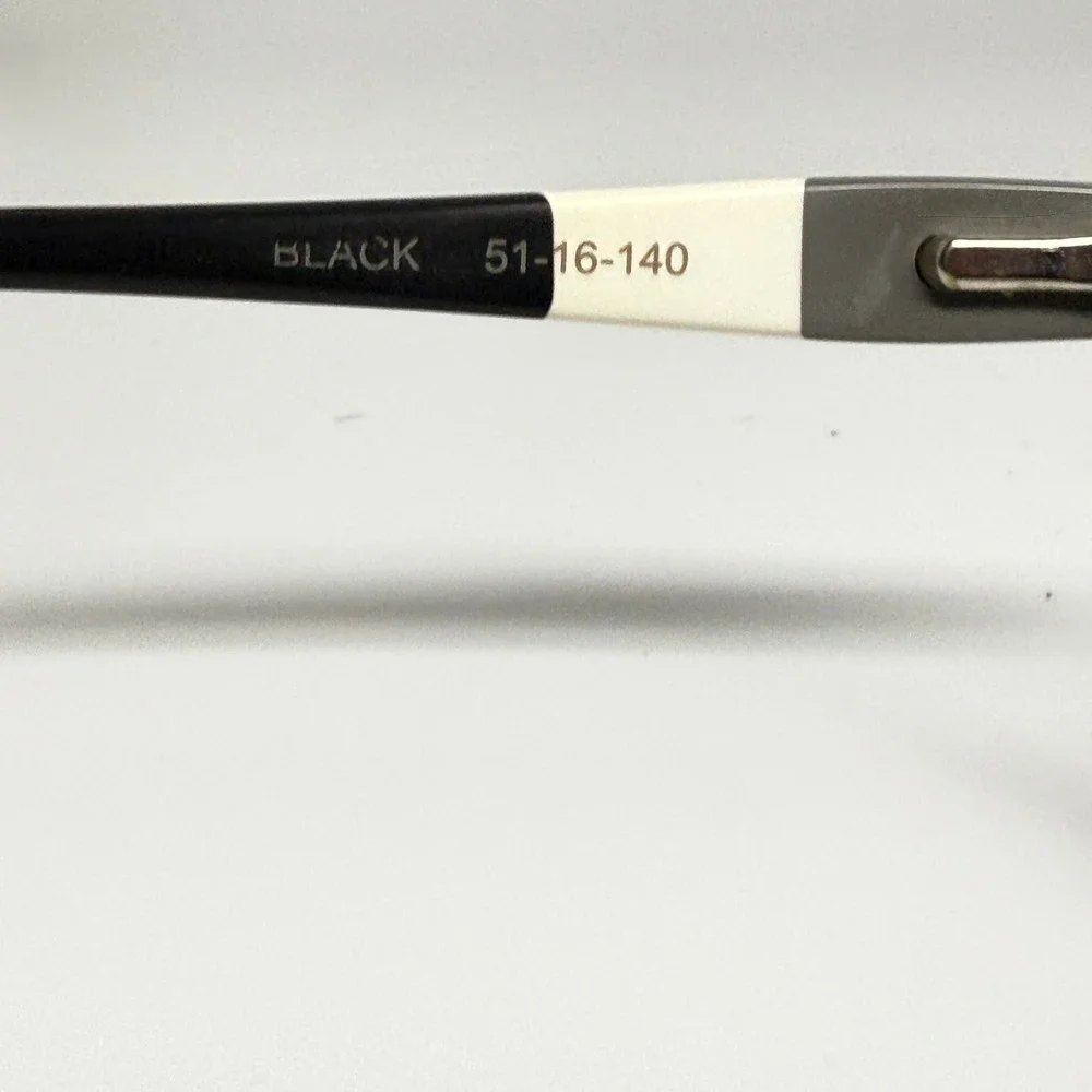 Cosmopolitan Eyeglasses Black Cat Eye Frames 51-16-140 Tri-Color Temples