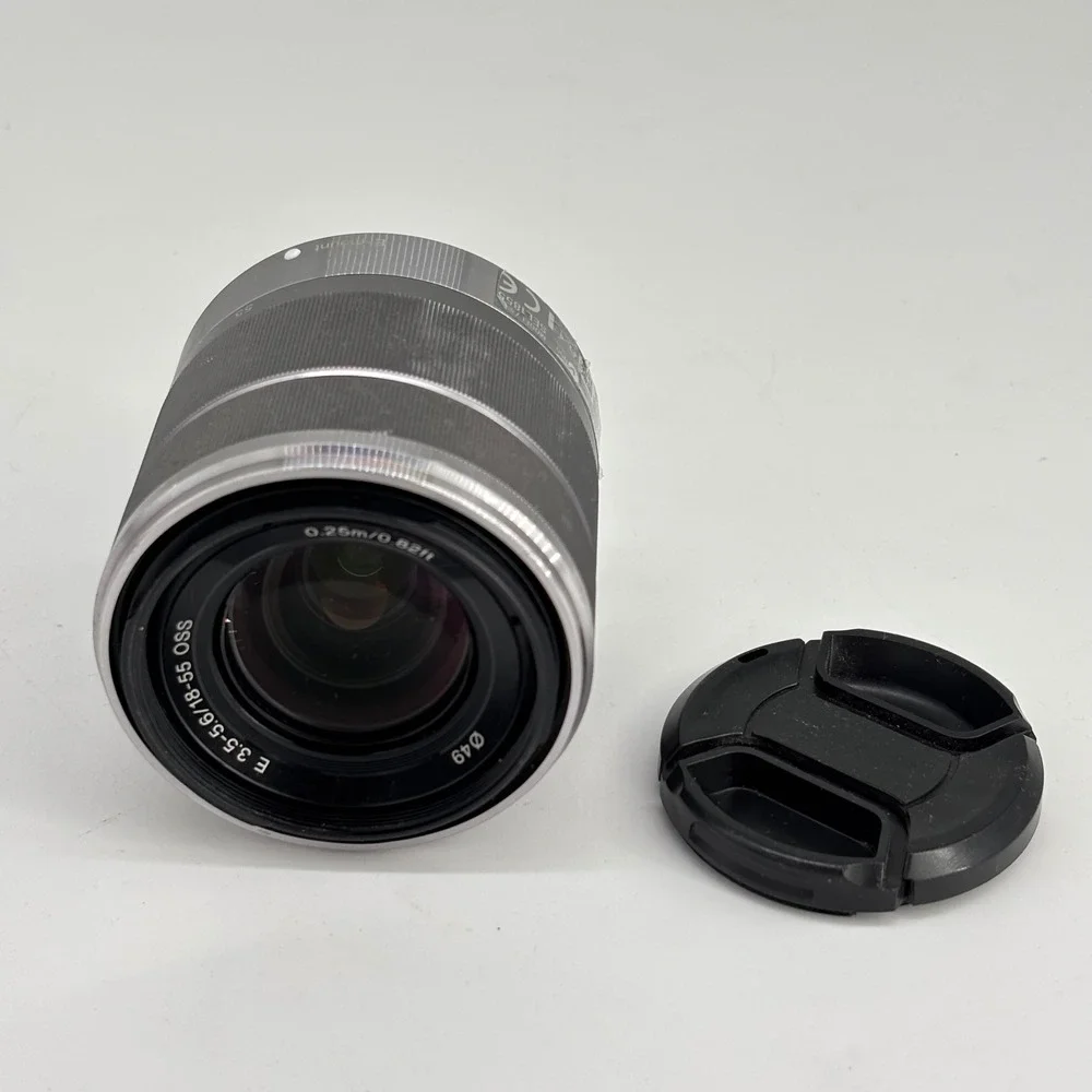 Sony E 18-55mm f/3.5-5.6 OSS Lens Silver SEL1855 E-Mount Mirrorless Zoom