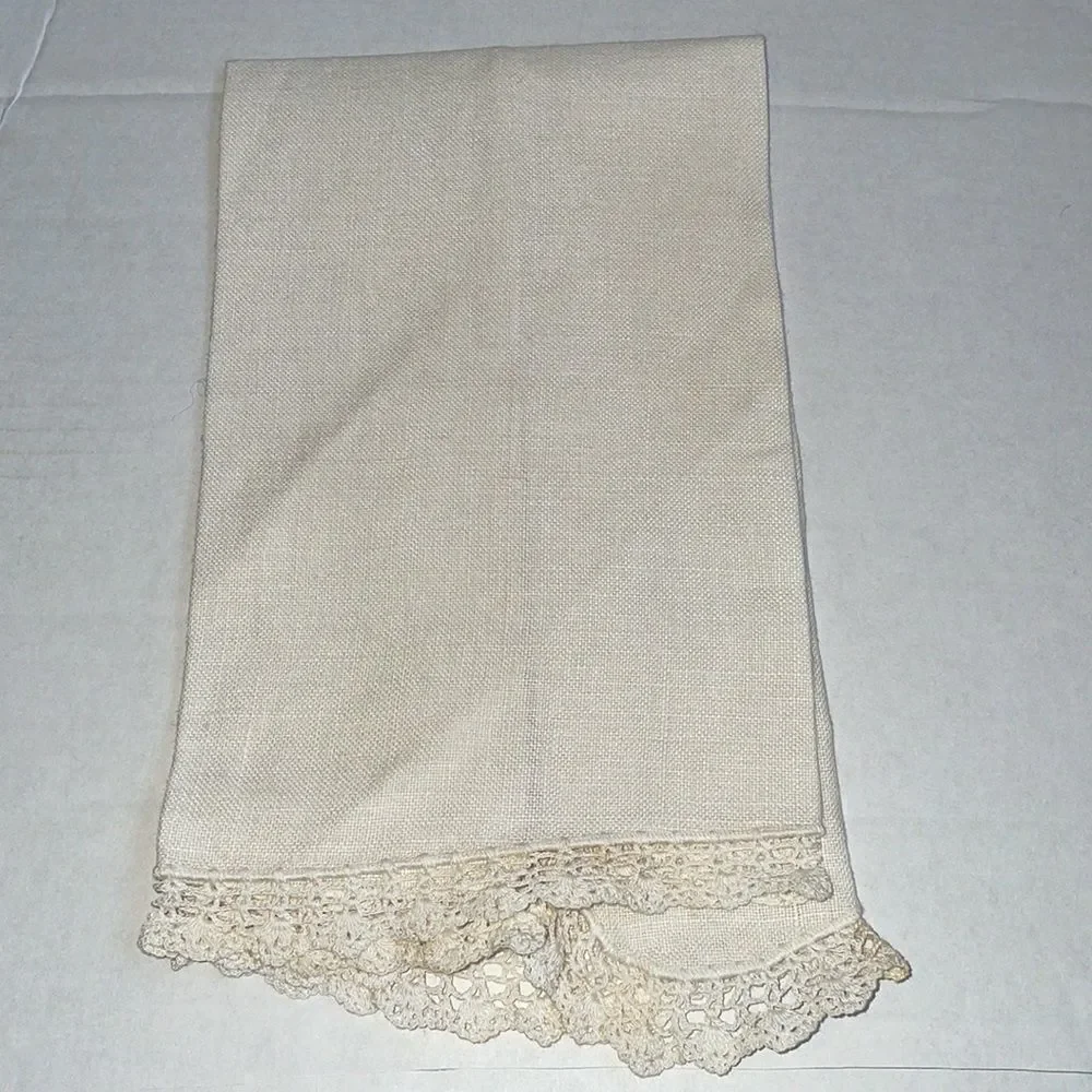 Vintage white linen