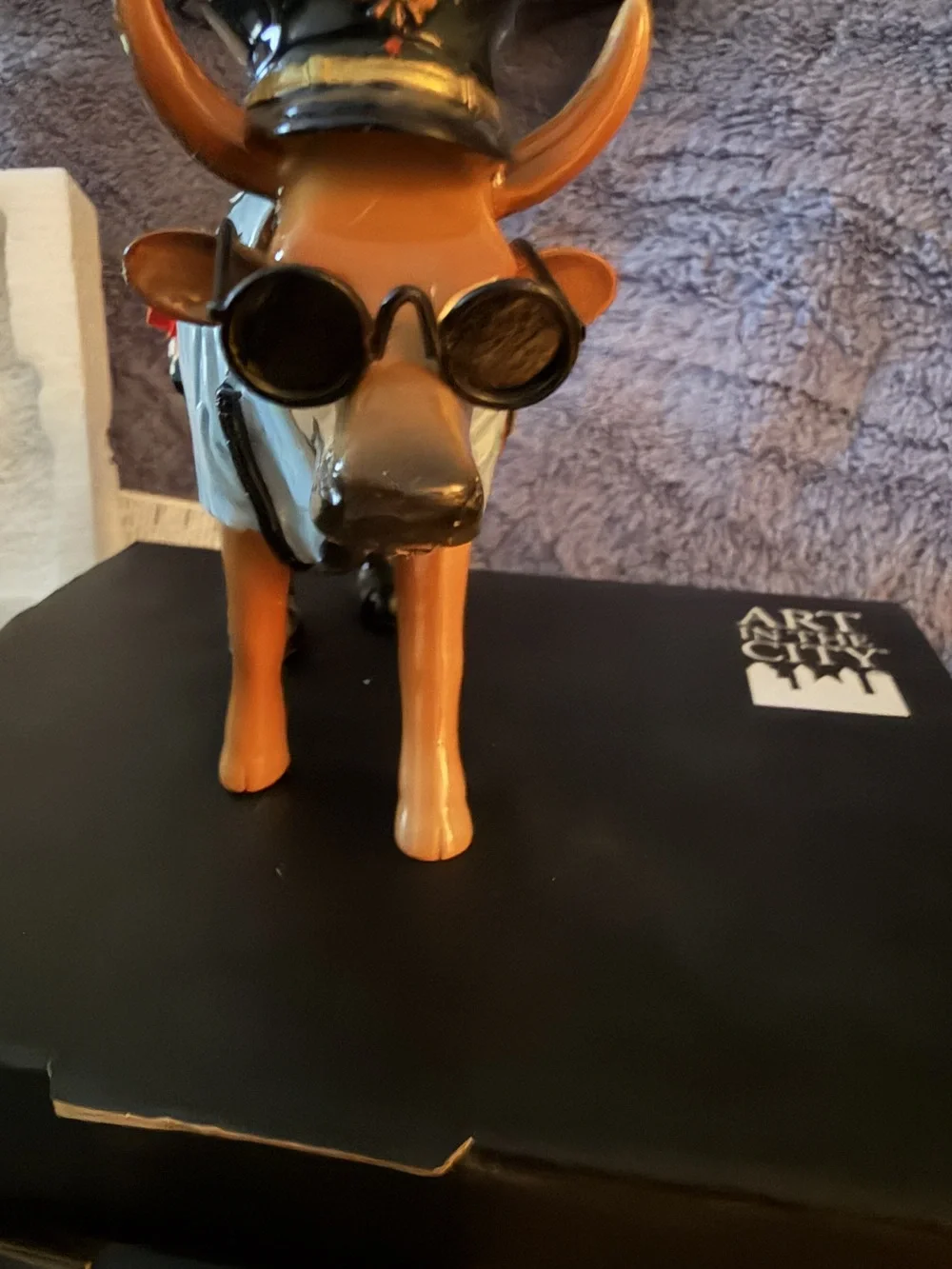 Police Officer Cow By Art in the City