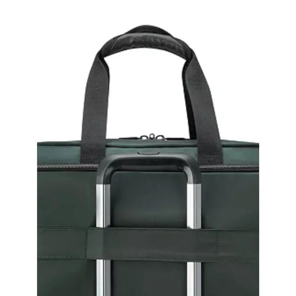 Delsey Paris Men's Dark Green Laptop Weekender Bag duffel bag, luggage