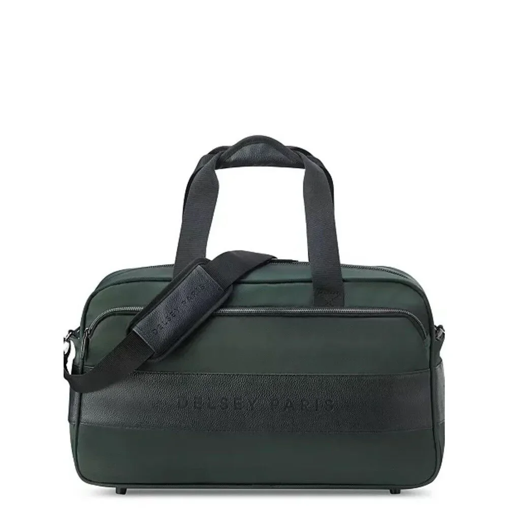Delsey Paris Men's Dark Green Laptop Weekender Bag duffel bag, luggage