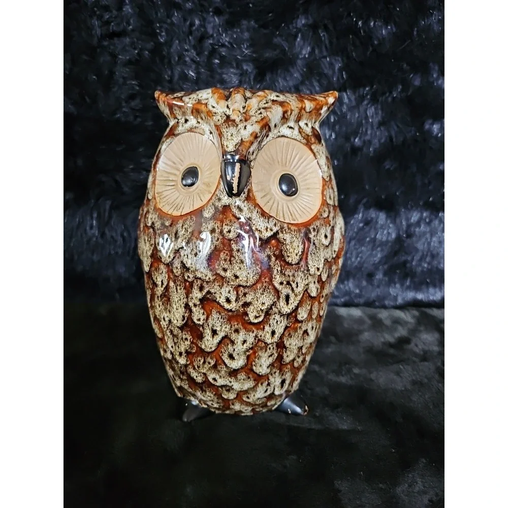 Owl‎ Vase Ceramic Planter Elegant Expressions Hosley Cottage Core Farmhouse