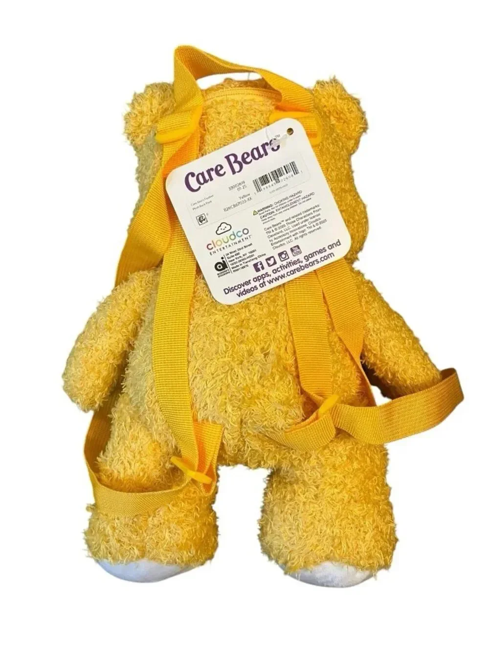 Little Girls Kids Toddlers Care Bears Plush Sunshine Bear Backpack 14 in NWT