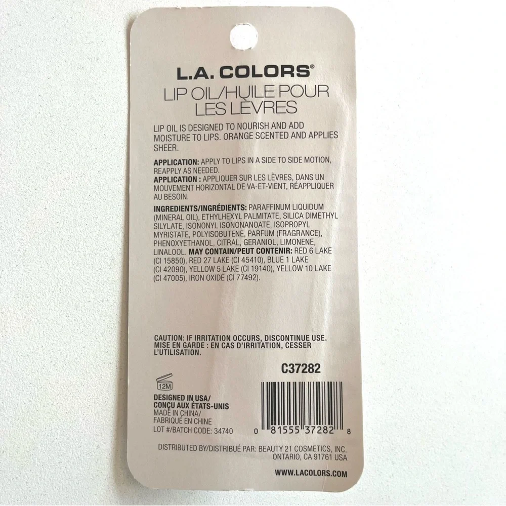 💜 L.A. Colors Juice Bar, Lip Oil, Grape