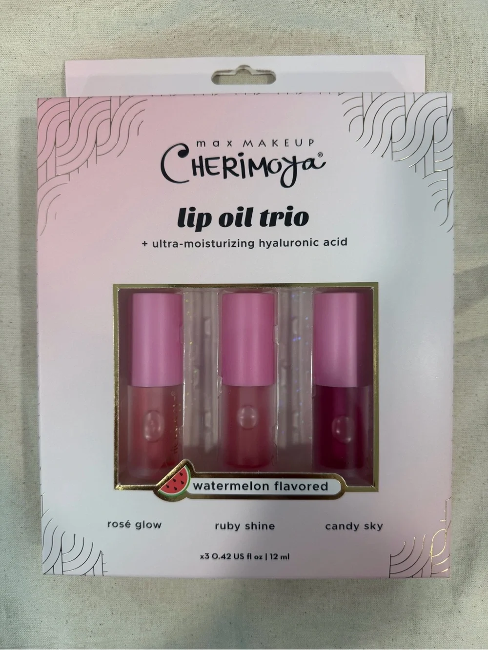 Lip Oil Trio - Pink Shades (Rosé Glow, Ruby Shine, Candy Sky)