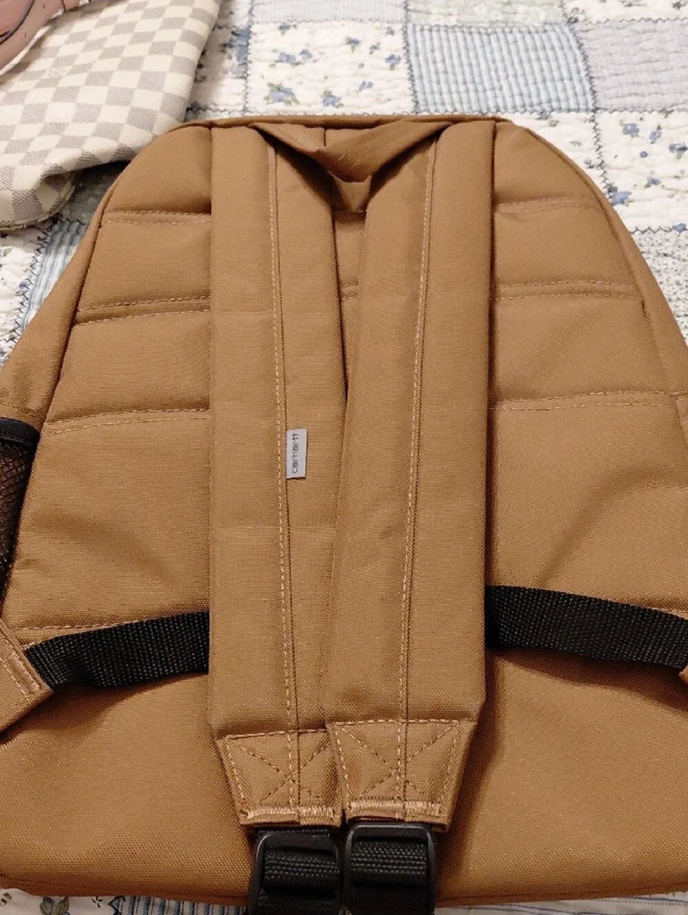Carhartt Tan Brown Backpack with Front Patch