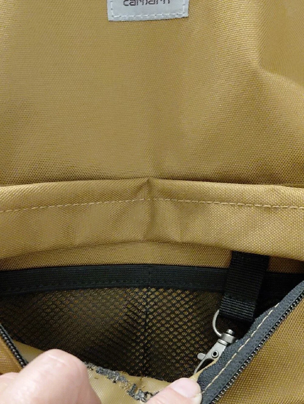 Carhartt Tan Brown Backpack with Front Patch
