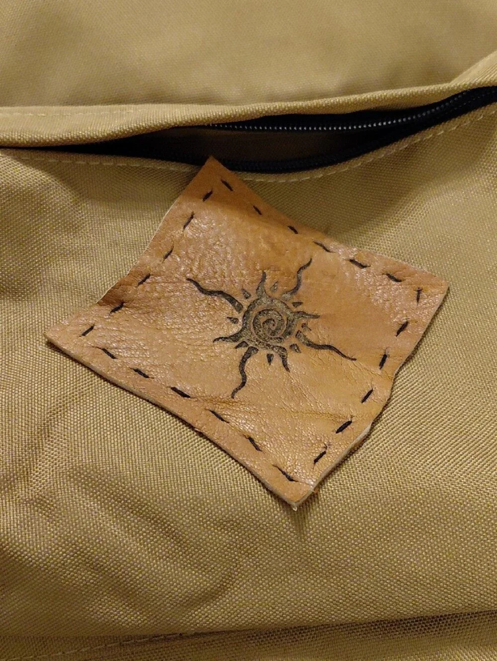 Carhartt Tan Brown Backpack with Front Patch