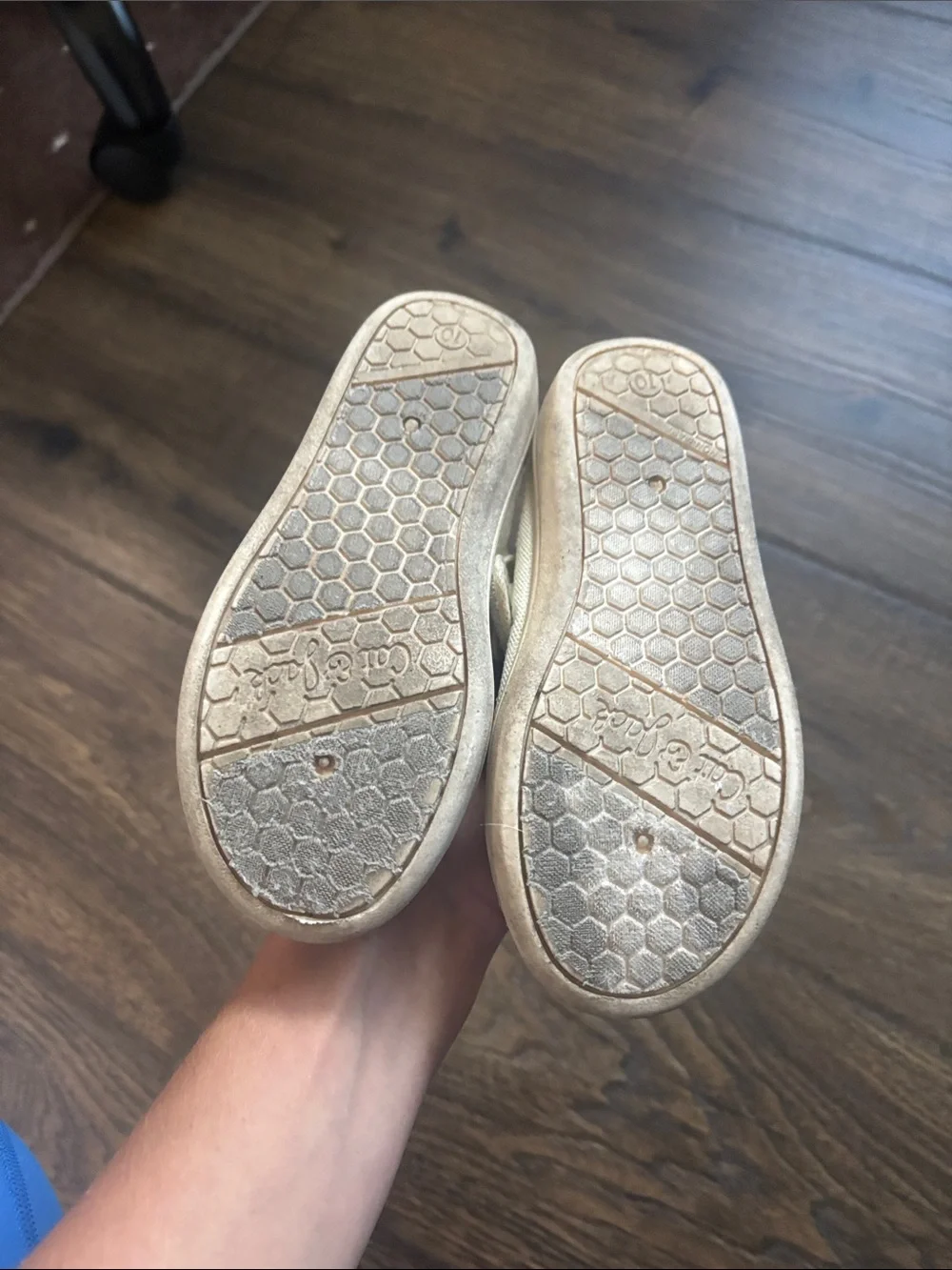Cat & Jack Cream Canvas Mary Jane Shoes