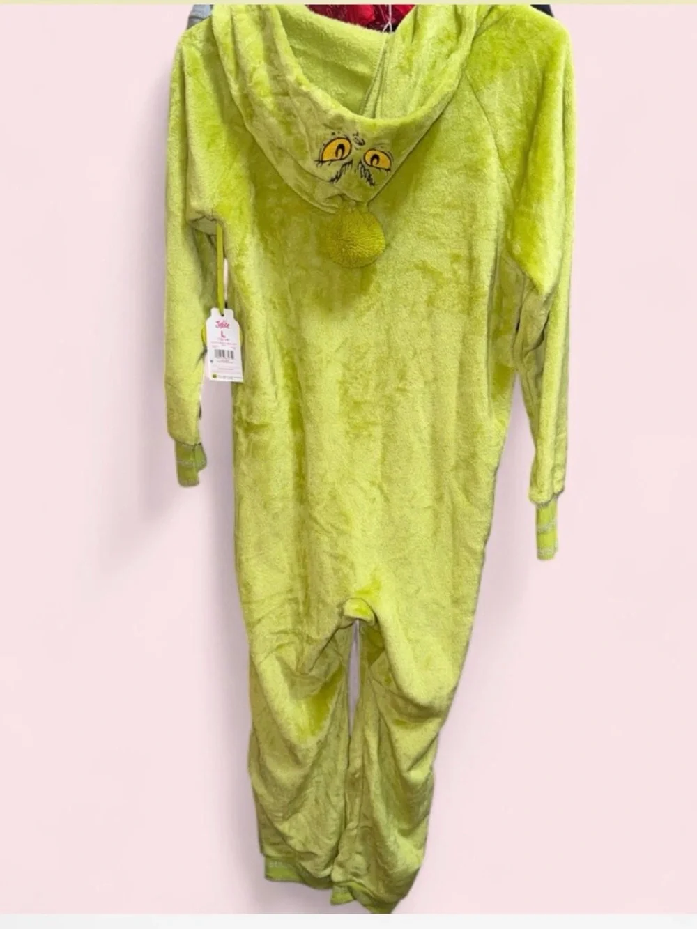 Justice Green Plush The Grinch Zip-Up Jacket for Kids