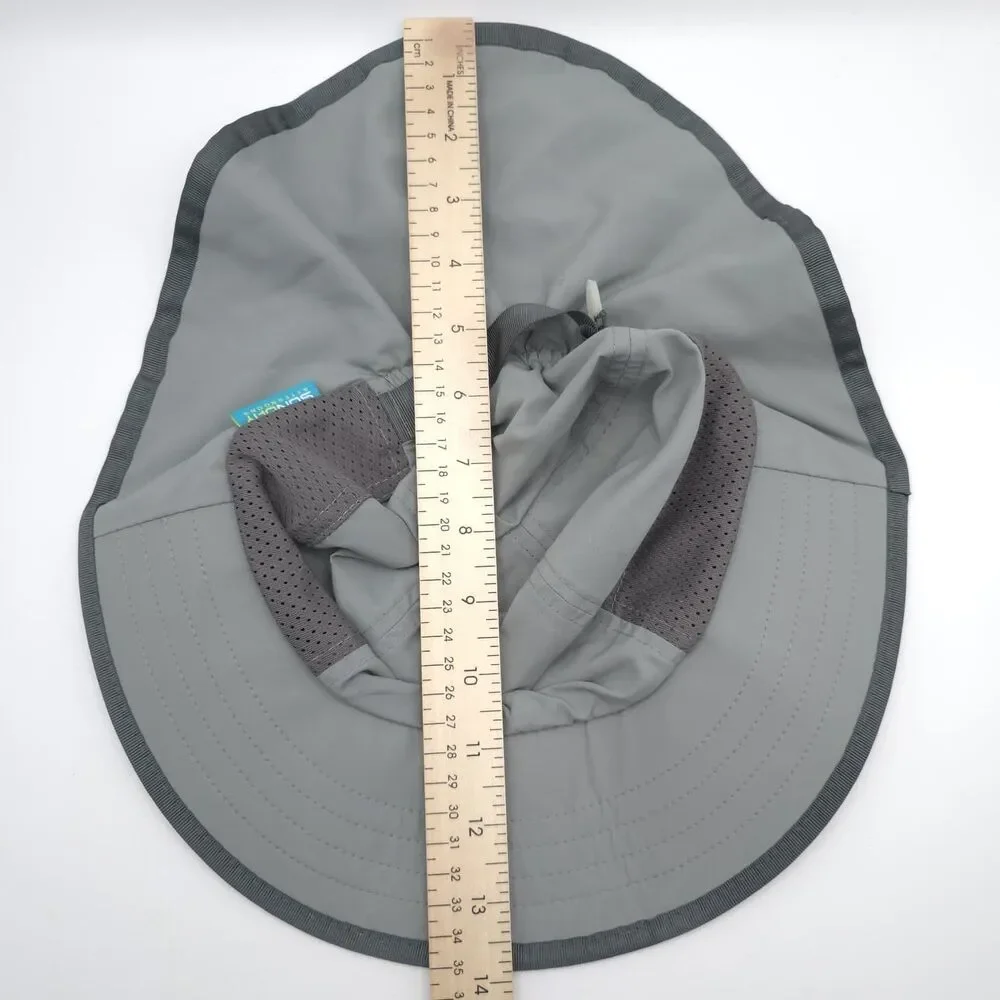 SUNDAY AFTERNOONS Kids Boys Sun Hat 3-6Y MEDIUM‎ Wide Brim Gray UV Protection