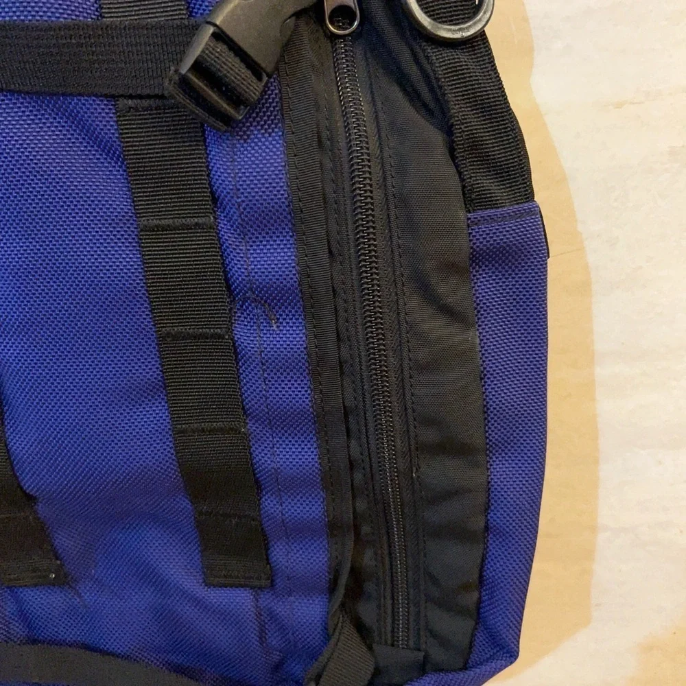 Vintage The North Face Black and Blue Men's Backpack