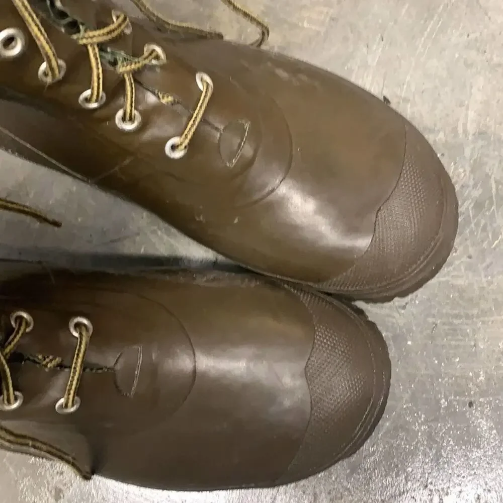 BRIGHTON MENS‎ BROWN LACE UP LEATHER GRANNY BOOTS SIZE US 9