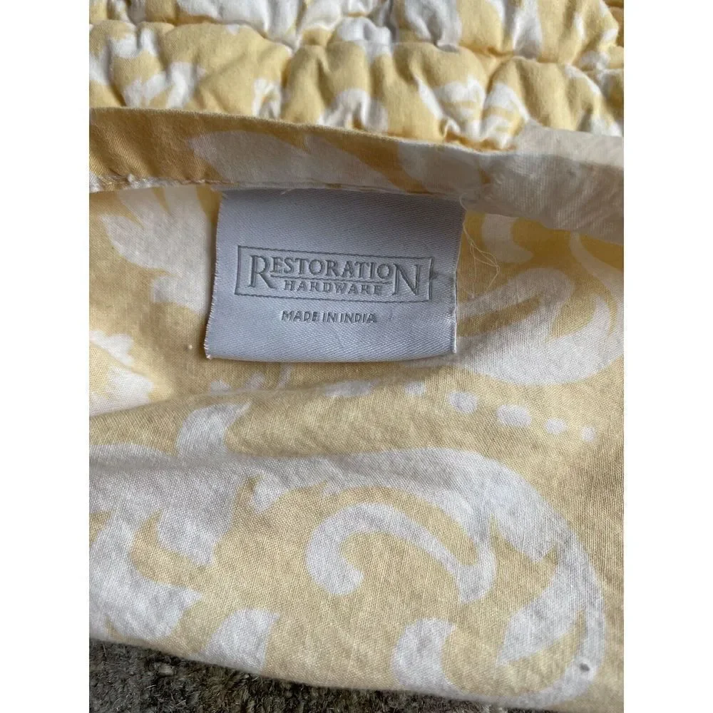 Restoration Hardware Paisley Striped Oversized Pillow Cushion Cover