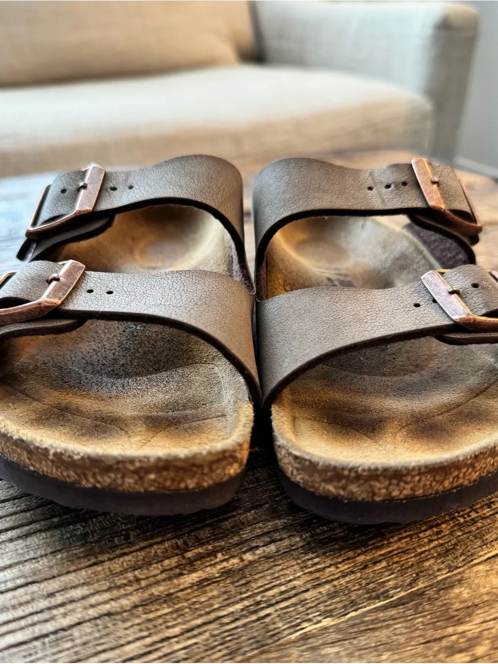 Birkenstock Arizona Girls Sandals EU 32 / US 1–1.5 Gray Taupe