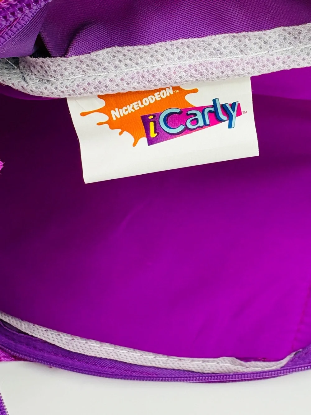 VTG Y2K NWT iCarly Nickelodeon School Backpack Miranda Cosgrove Purple