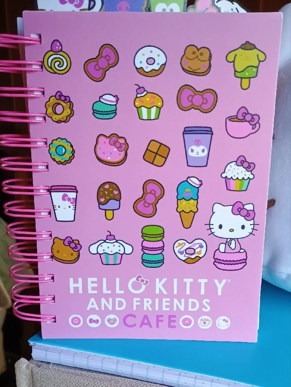 NWT Sanrio Hello Kitty 5pc Pink Plush Cushion HugMees Journal & Nails Lot