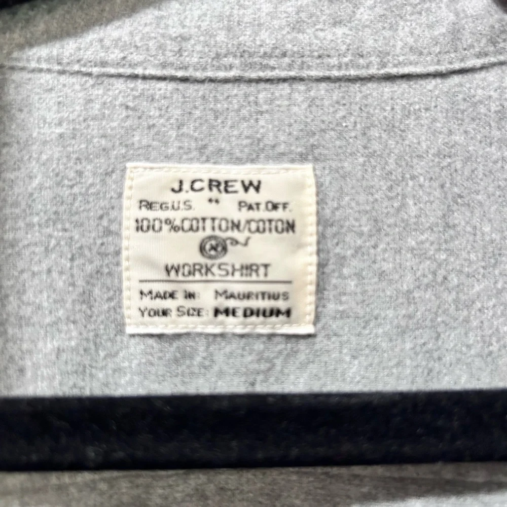 j crew shacked/ Gray Button-Down Shirt
