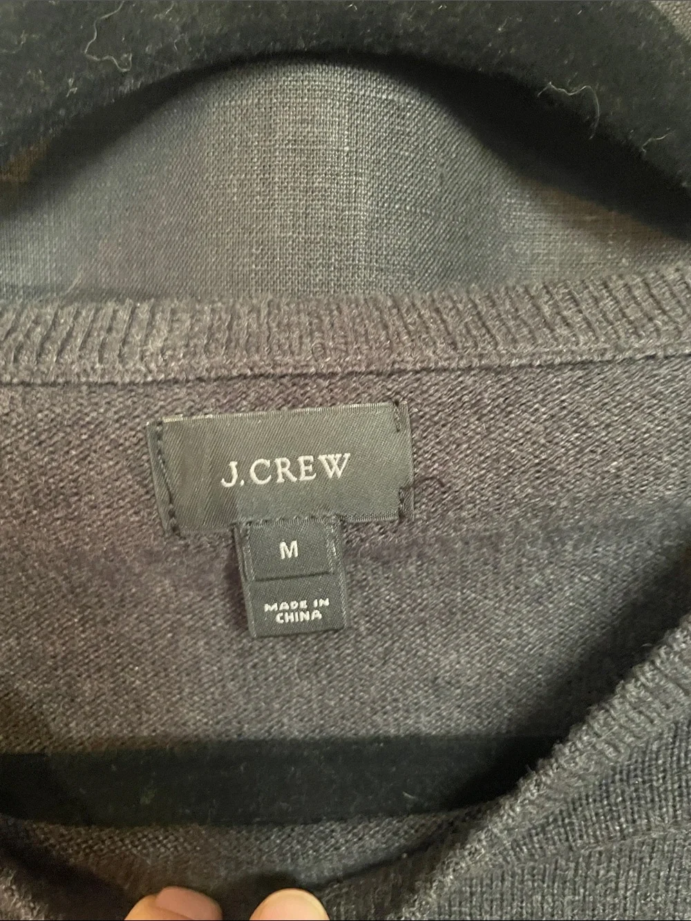J. Crew Men’s Crewneck Sweater in Charcoal Gray