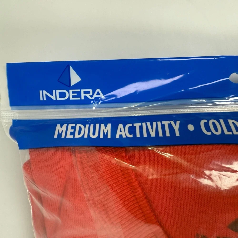 Indera Union Suit Mens XL Red New Cotton Rib Knit Thermal Long John cold to very