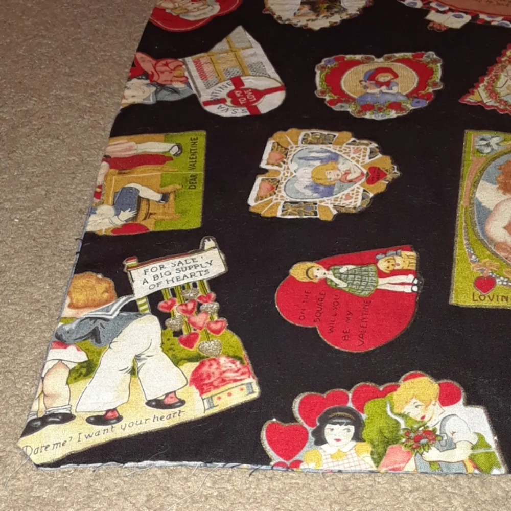 New Pillowcase of Vintage Valentines Day Cards
