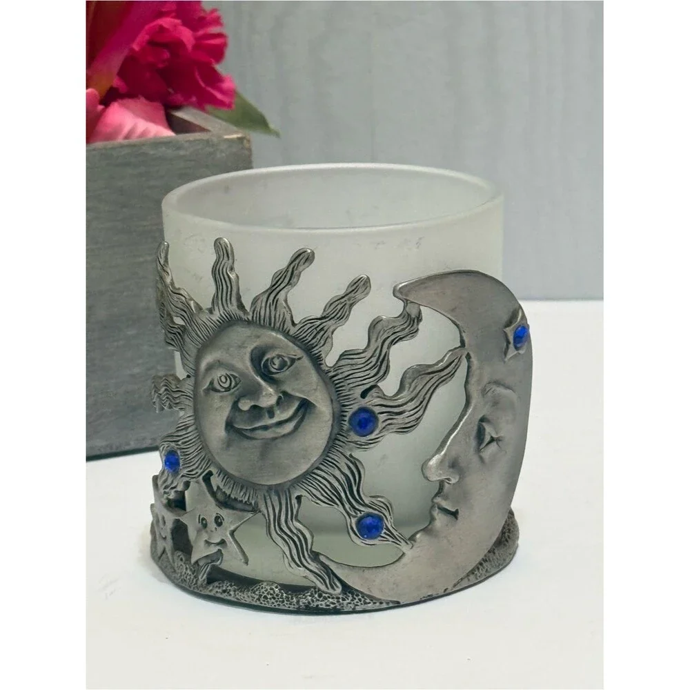 Vintage pewter celestial
