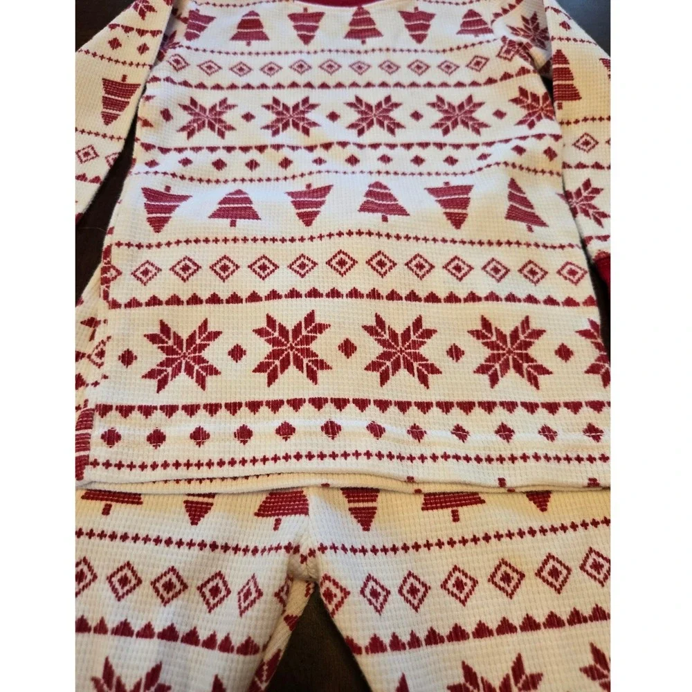 Carters Child of Mine 18M Christmas Pajamas Thermal Waffle Knit 3 Sets 6pc Lot