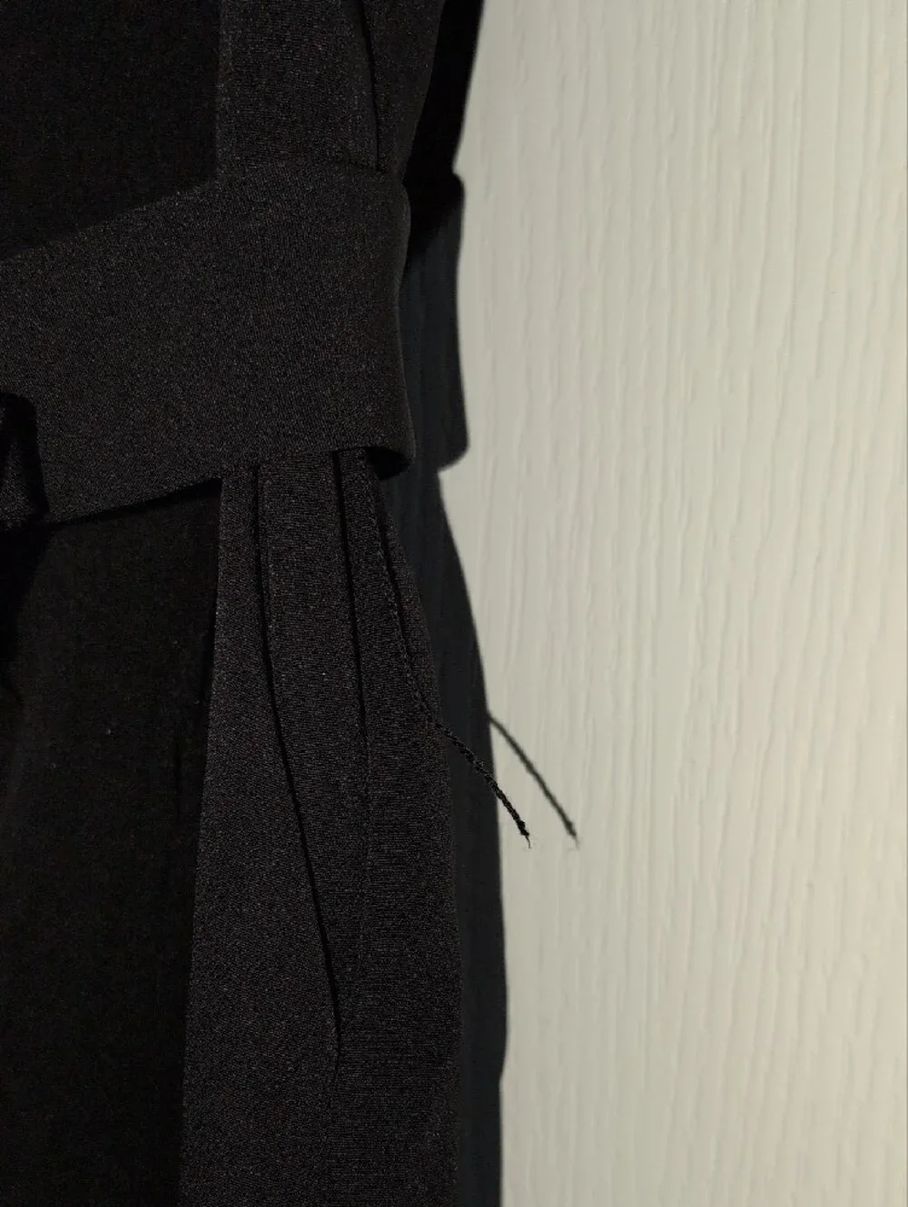 GB Girls Size 10 Black Tiered Ruffle Sleeve Tie Waist Jumpsuit