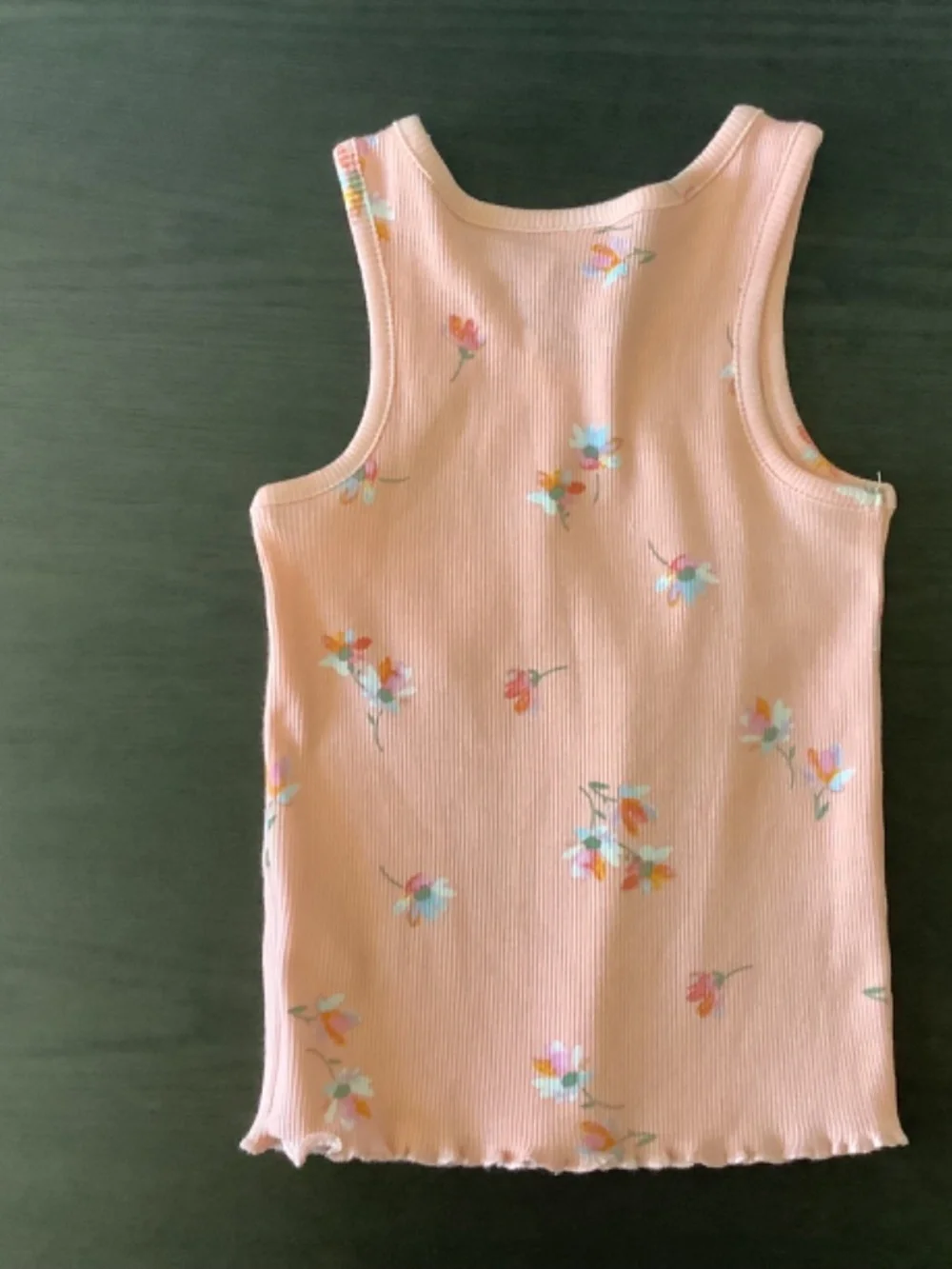 Cotton: On Girls 3T 2pc Denim Overall Dress Orange & Oshkosh B’gosh Tank Top 3T