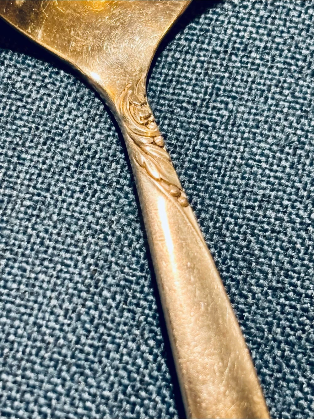 Ornate Silver Plated Sauce Spoon - Decorative Home Dining Ladle