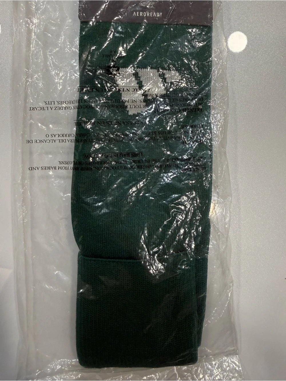 Adidas Over The Calf Green/Gray Unisex Med Soccer Copa Zone Socks, nwt