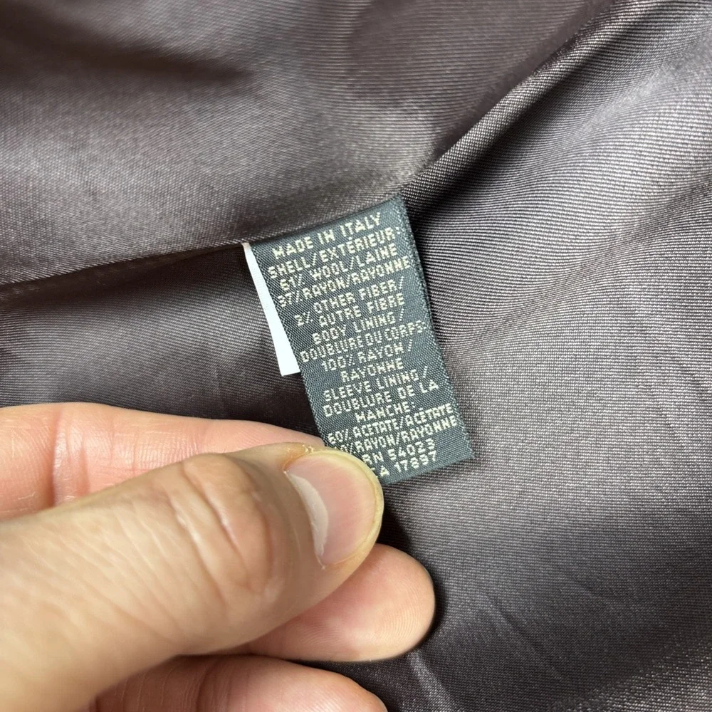 Banana Republic Jacket Pinstripe 3 button‎ Wool Twill Blazer Made in Italy 42R