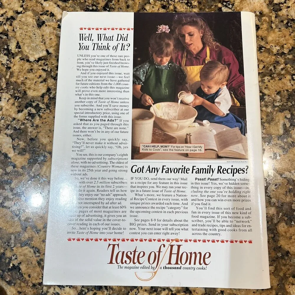 Taste Of Home 1994 collectors