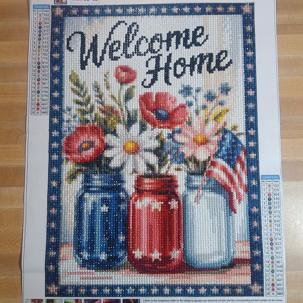 Welcome Home Floral Wall‎ Art