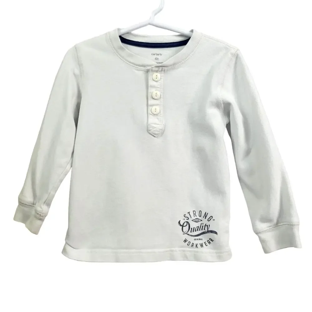 Carter's Boy's Long Sleeve‎ Shirt Size 4T