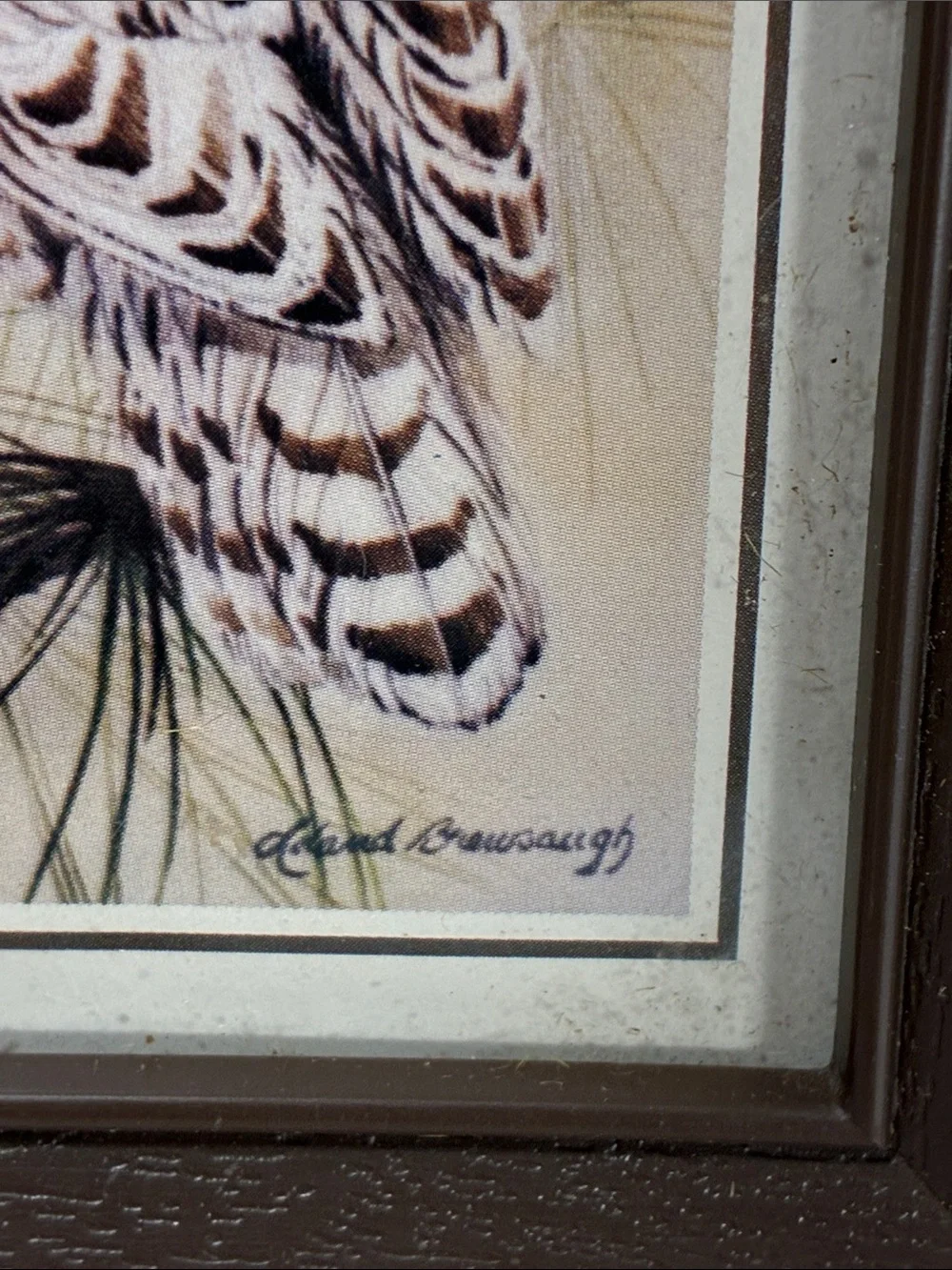 Vintage Leland Brewsaugh Framed Owl Prints Set of 3 Coottagecore Home Decor