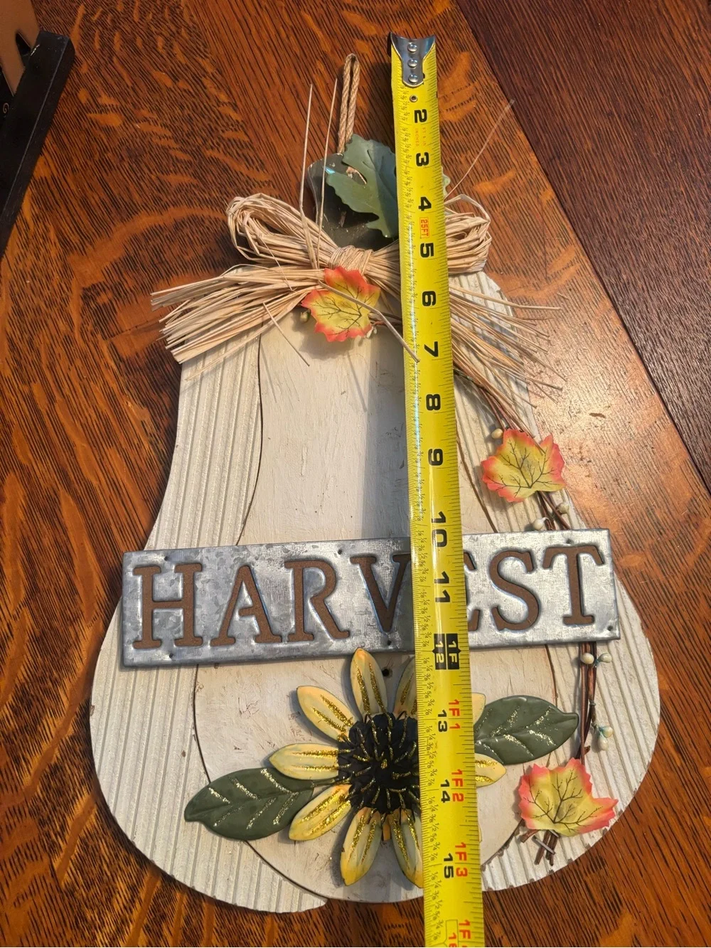 Harvest Sunflower Fall Wall Decor - Neutral, Yellow, Green