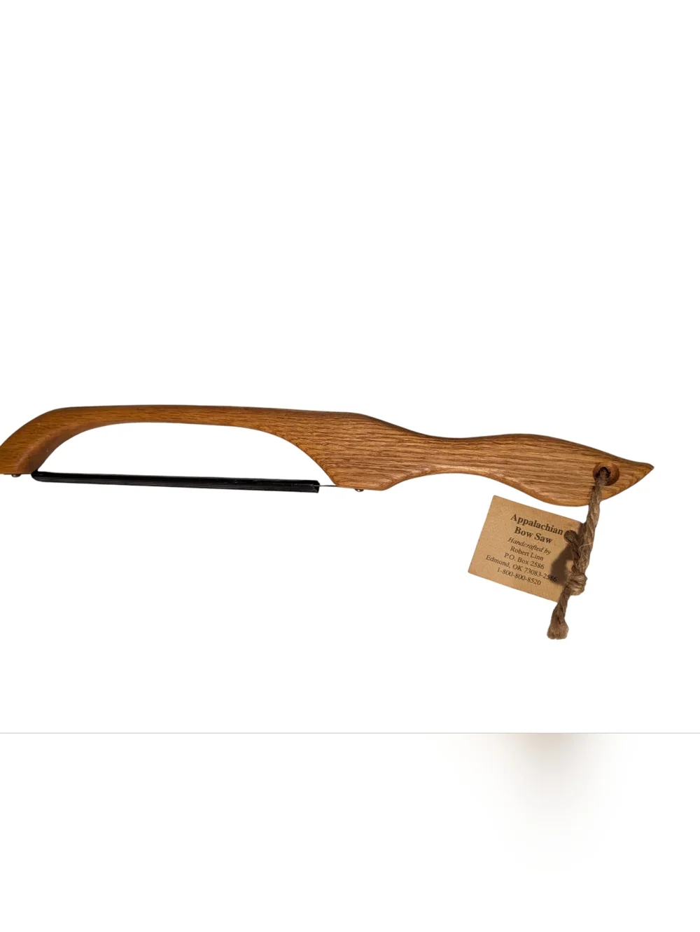 Handmade Oak‎ Appalachian bread bow knife with cover