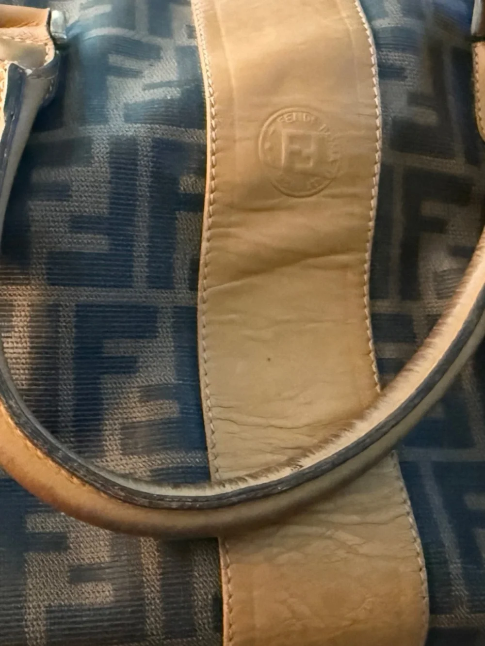 Fendi Zucca Boston Speedy Bag Authentic Brown Monogram