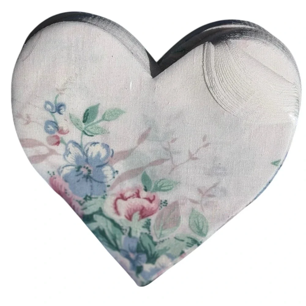 Granny's Quilting Shapes Heart Appliques Style 4400 Floral Blue 285pc Pre-Cut