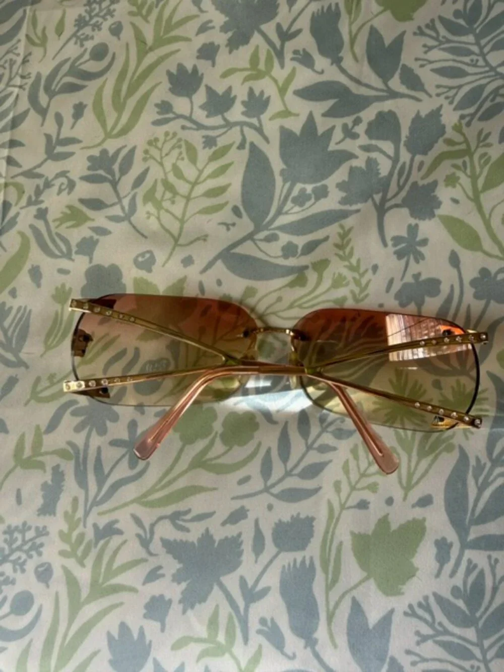 Versace Sunglasses 2004 Vintage Rimless Gold Medusa