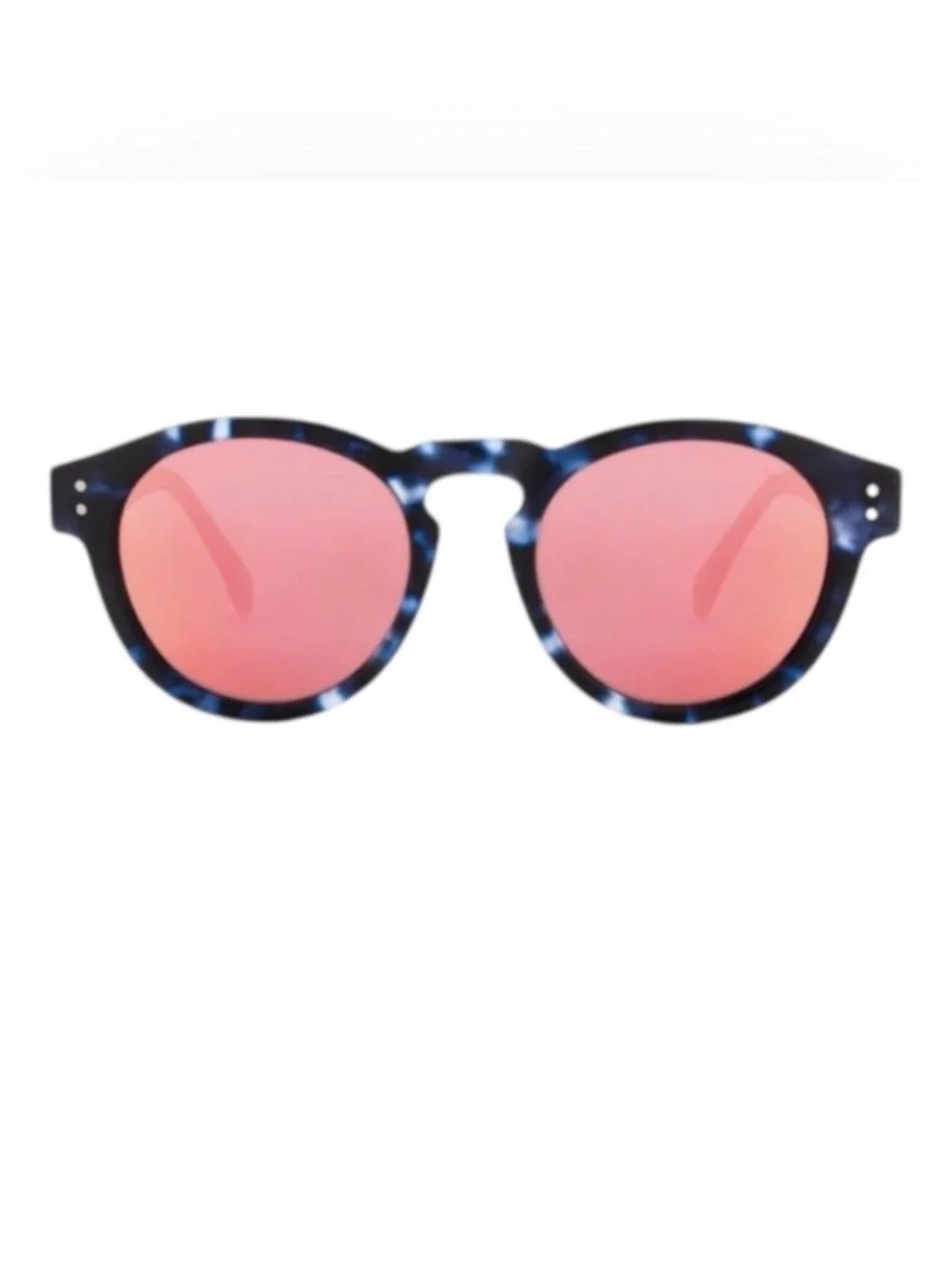 KOMONO Clement Matte Indigo Demi Sunglasses (NEW) round blue