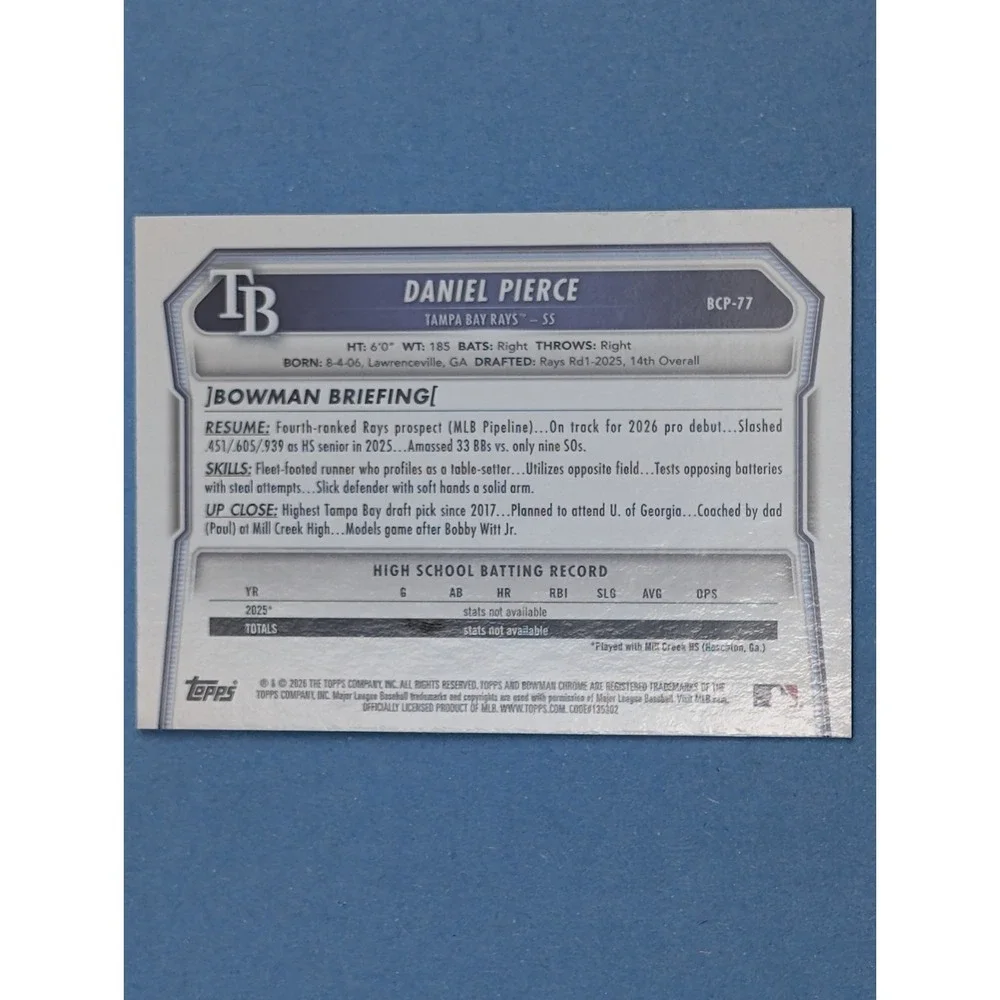 Bowman 2026 chrome