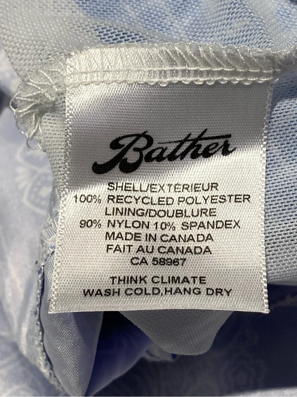 Bather new drying tipped